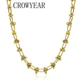 Stainless Steel Rope Knot Chain Bracelet Necklace Set