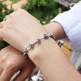 Stainless Steel Rope Knot Chain Bracelet Necklace Set