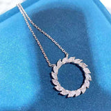Sun Flower Ring Pendant Necklace Chain Bride Wedding Jewelry Gift