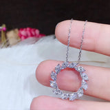 Sun Flower Ring Pendant Necklace Chain Bride Wedding Jewelry Gift