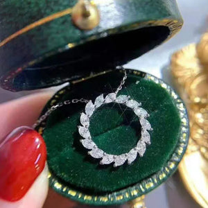 Sun Flower Ring Pendant Necklace Bride Wedding Pendant Necklace