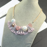 Cloth Art Clavicle Necklace for Women