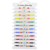Mixed Eye Ball Hand Bracelet Cartoon Alloy Shell Beaded Bracelet