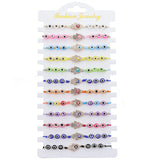 Mixed Eye Ball Hand Bracelet Cartoon Alloy Shell Beaded Bracelet