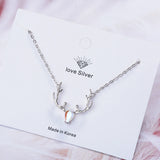 Colorful Moonstone Animal 925 Sterling Silver Elk Deer Crystal Bracelet