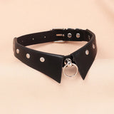 Harajuku Punk Gothic PU Leather Spike Choker Necklace