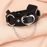 Harajuku Punk Gothic PU Leather Spike Choker Necklace