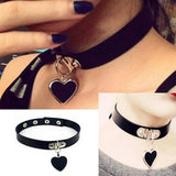 Harajuku Punk Rock Gothic PU Leather Collar Choker Necklace