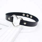 Harajuku Punk Rock Gothic PU Leather Collar Choker Necklace