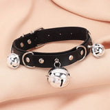 Harajuku Punk Gothic PU Leather Spike Choker Necklace