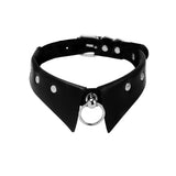 Harajuku Punk Gothic PU Leather Spike Choker Necklace
