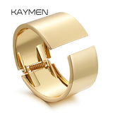 Statement Bangle for Women Chunky Metal Cuff Bracelet