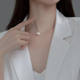 925 Silver Zircon Bird Necklace Pendant Chain Jewelry