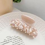Stylish Two-Color Hair Clip Claws High Floral Pattern for Girls