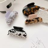 Stylish Two-Color Hair Clip Claws High Floral Pattern for Girls