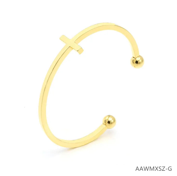 Women's Cross Bangle Bracelets Charms Engagement