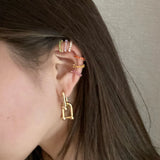 Boho Crystal Metal Ear Cuff Set for Women