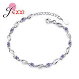 925 Silver Bracelet with Cubic Zircon Crystal for Women