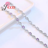 925 Silver Bracelet with Cubic Zircon Crystal for Women