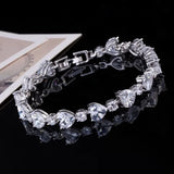 Heart Shape Austrian Crystal Bracelet for Girlfriend