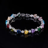 Heart Shape Austrian Crystal Bracelet for Girlfriend
