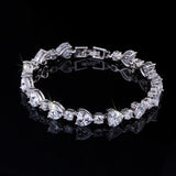 Heart Shape Austrian Crystal Bracelet for Girlfriend