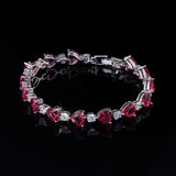 Heart Shape Austrian Crystal Bracelet for Girlfriend