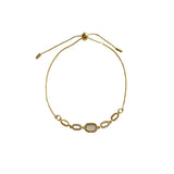 CZ Bracelet Steel Chain Link for Women Minimalist Charm Jewelry
