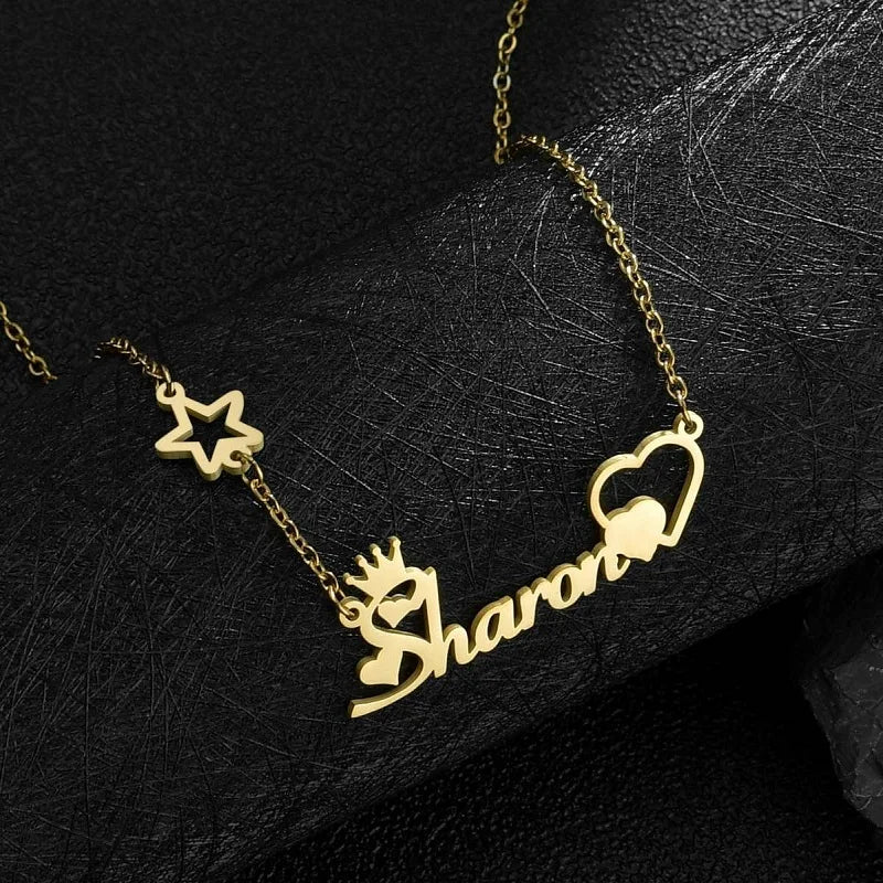 Heart Butterfly Stainless Steel Necklace for Women - Personalized Jewelry