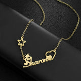 Heart Butterfly Stainless Steel Necklace for Women - Personalized Jewelry