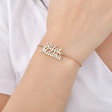 Heart Couple Bracelets Stainless Steel Name Bracelet for Women