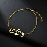 Heart Couple Bracelets Stainless Steel Name Bracelet for Women