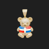 Bear Shape Colored 14K Copper Zirconia Necklace