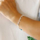 925 Silver Mickey Bracelet Girl Student Jewelry Bijoux