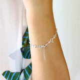 925 Silver Mickey Bracelet Girl Student Jewelry Bijoux