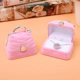 Handbag Shaped Jewelry Box Earrings Bracelet Storage Bag
