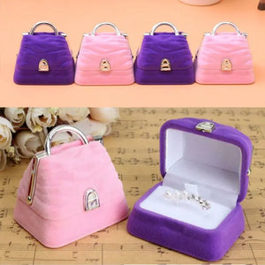 Handbag Shaped Jewelry Box Earrings Bracelet Storage Bag