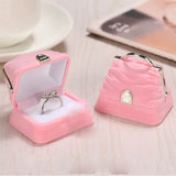 Handbag Shaped Jewelry Box Earrings Bracelet Storage Bag