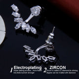 Crystal Beads Neckband Stud Earrings For Women Wedding