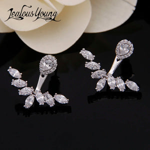 Crystal Beads Neckband Stud Earrings For Women Wedding