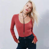 Faux Leather Choker Necklaces Long Velvet Rope DIY Jewelry