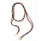 Faux Leather Choker Necklaces Long Velvet Rope DIY Jewelry