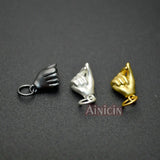 Hand Shape Heart Gesture Charms Pendant 20pcs