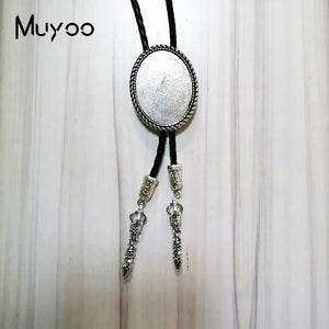 Handcrafted Western Cowboy Bolo Tie Necklace Pendant