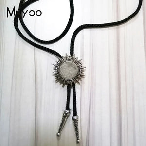 Handcrafted Western Cowboy Bolo Tie Necklace Pendant
