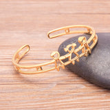 Zircon Open Bangle Bracelet for Women Gift