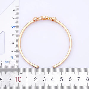 Zircon Open Bangle Bracelet for Women Gift