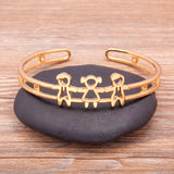 Zircon Open Bangle Bracelet for Women Gift