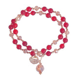 Double Loop Bracelet Women's Japanese and Longevity Lock