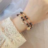 Double Loop Bracelet Women's Japanese and Longevity Lock